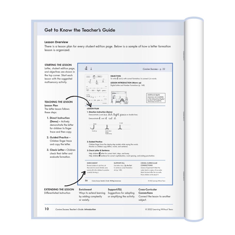 Learning Without Tears, Cursive Success Teacher's Guide, Age 9+, 4th Grade+, Handwriting Practice, School & Home, Language Arts, Tutoring, Sensory - Image 3